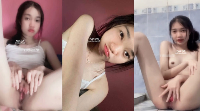 นักเรียนหีสีชมพู ตั้งกล้องรับงานคอลเสียวน่ารักขาวเนียนนมกำลังตั้งเต้าเลย