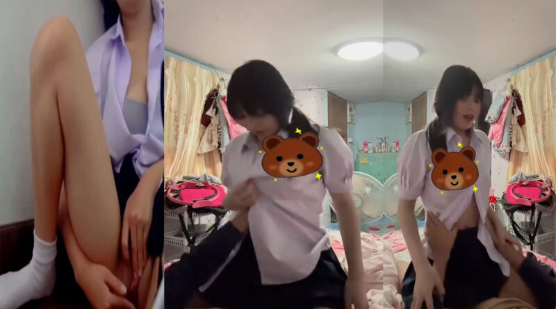 นักเรียนขย่มควยคาชุด คลิปโป้ไทยขี้เงี่ยนนั่งเบ็ดหีก่อนโดนเย็ด