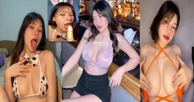 น้องสมายด์ Pattarasuda Saengthong ถ่ายคลิปเสียวบีบนมโชว์ เลียควยปลอมยั่วเย็ดลีลาเด็ดมาก