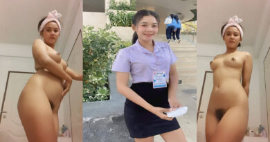 คลิปหลุดไทยสาวนักศึกษารับงานคอลเสียวตั้งกล้องเปิดหีโชว์